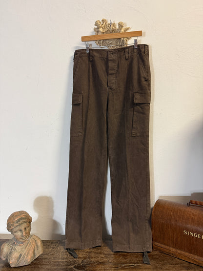 Vintage 80’s German Army Moleskin Cargo Pants “W34”
