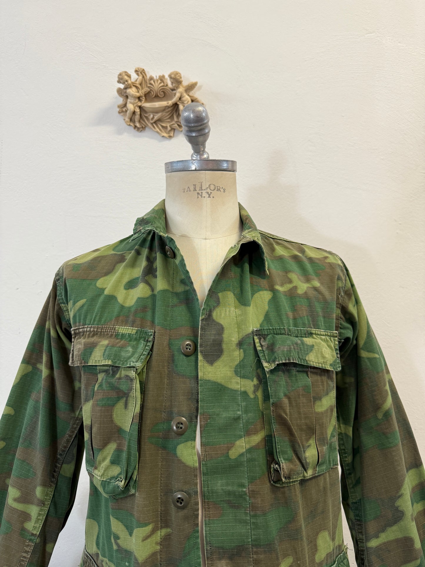 Vintage Woodland Jacket Rip Stop Us Army “S”