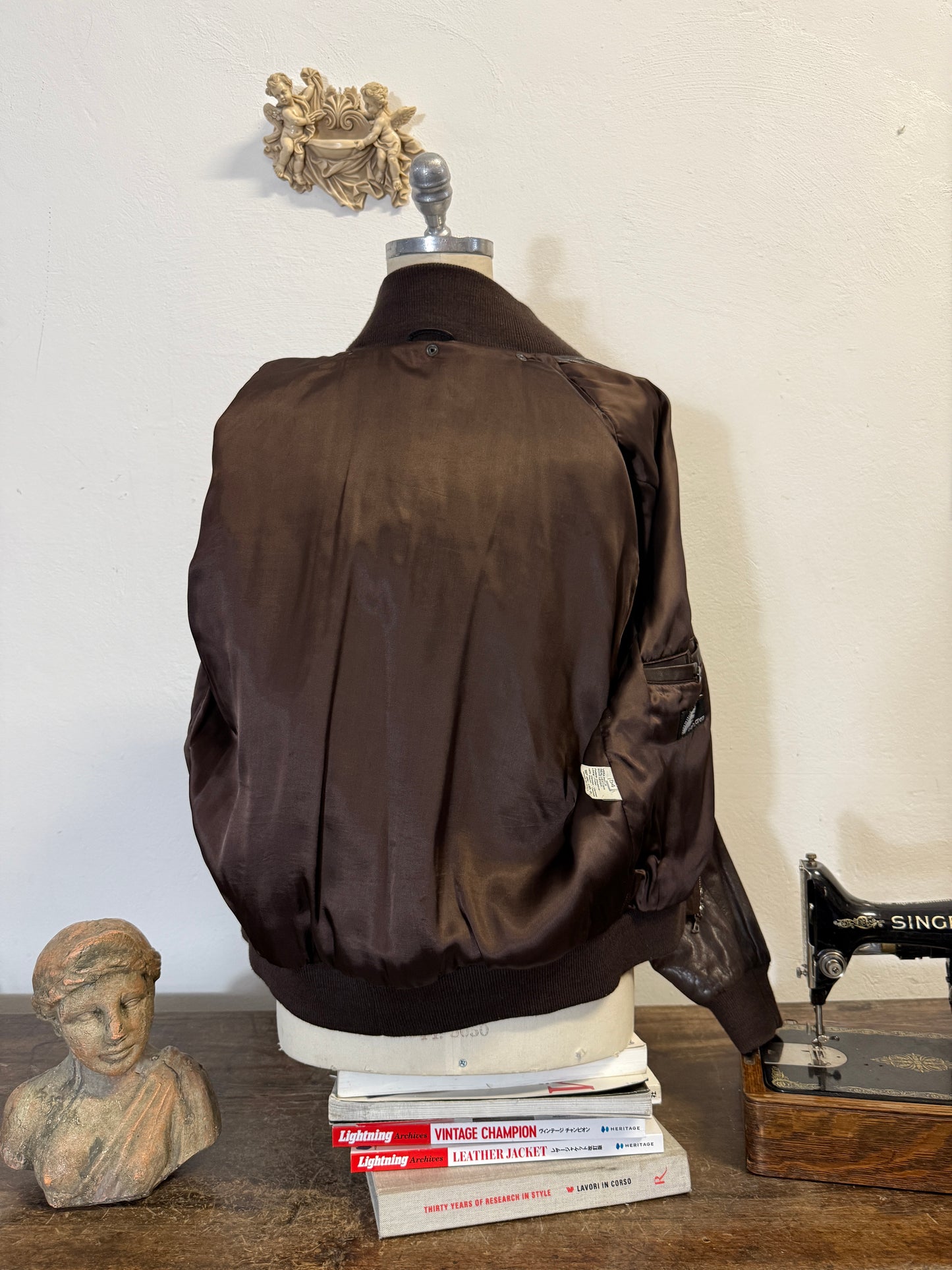 Vintage Brown Leather Jacket “L/XL”