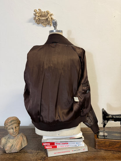 Vintage Brown Leather Jacket “L/XL”