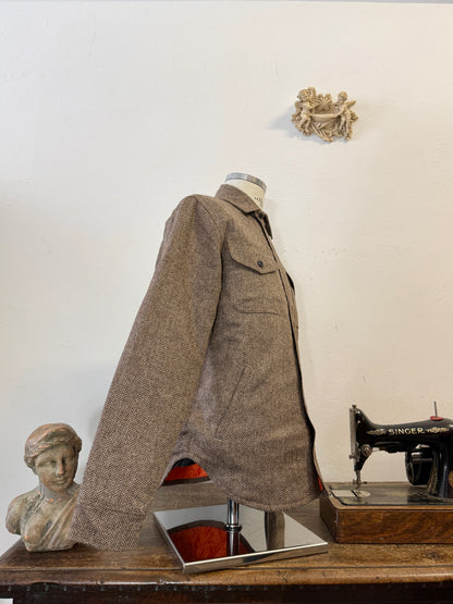 Chesapeake’s Wool Padded Shirt CPO Herringbone