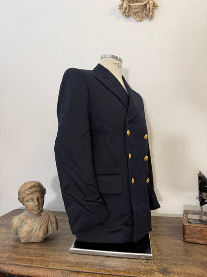 Vintage Italian Navy Double Breasted Jacket “M/L”