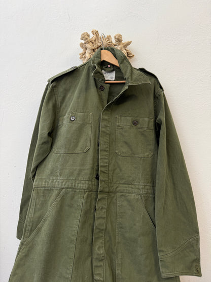 Vintage 1950s Dutch military-style olive drab utility coverall / workwear jumpsuit “L”