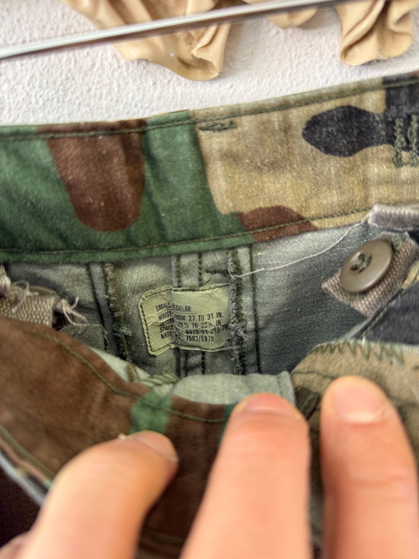 Vintage Woodland Cargo Pants M65 Us Army “W31”