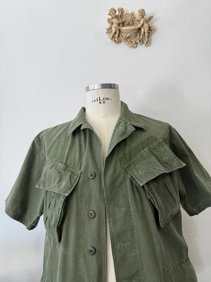 Vintage 60’s Jungle Jacket Popeline Us Army “L”