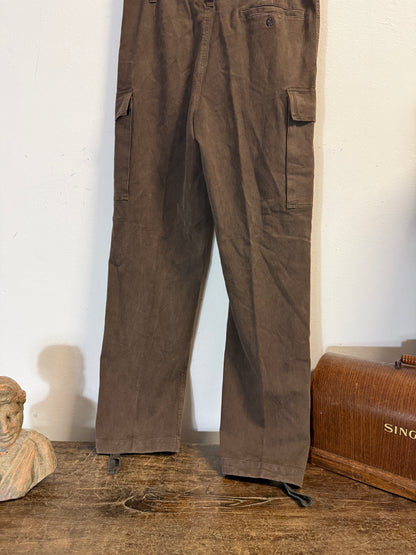 Vintage 80’s German Army Moleskin Cargo Pants “W34”