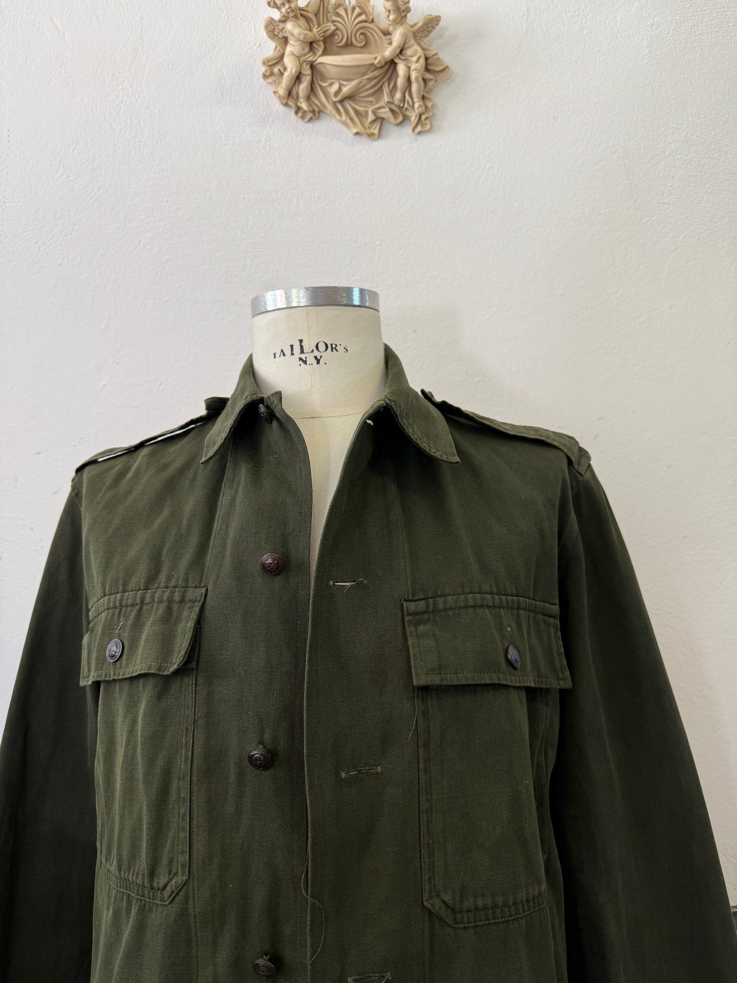 Vintage 80’s Faded Hungarian Army Shirt “L”