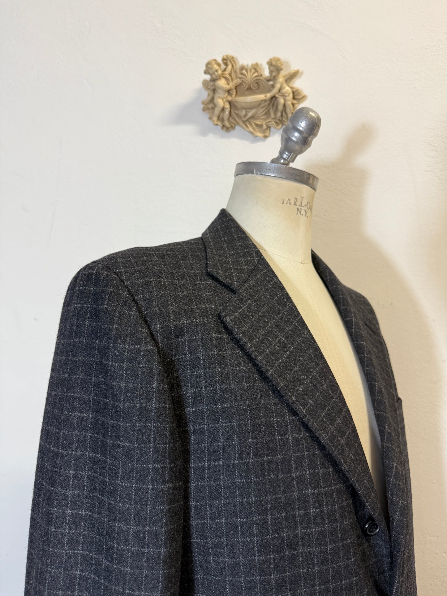 Vintage Grid Blazer “M”
