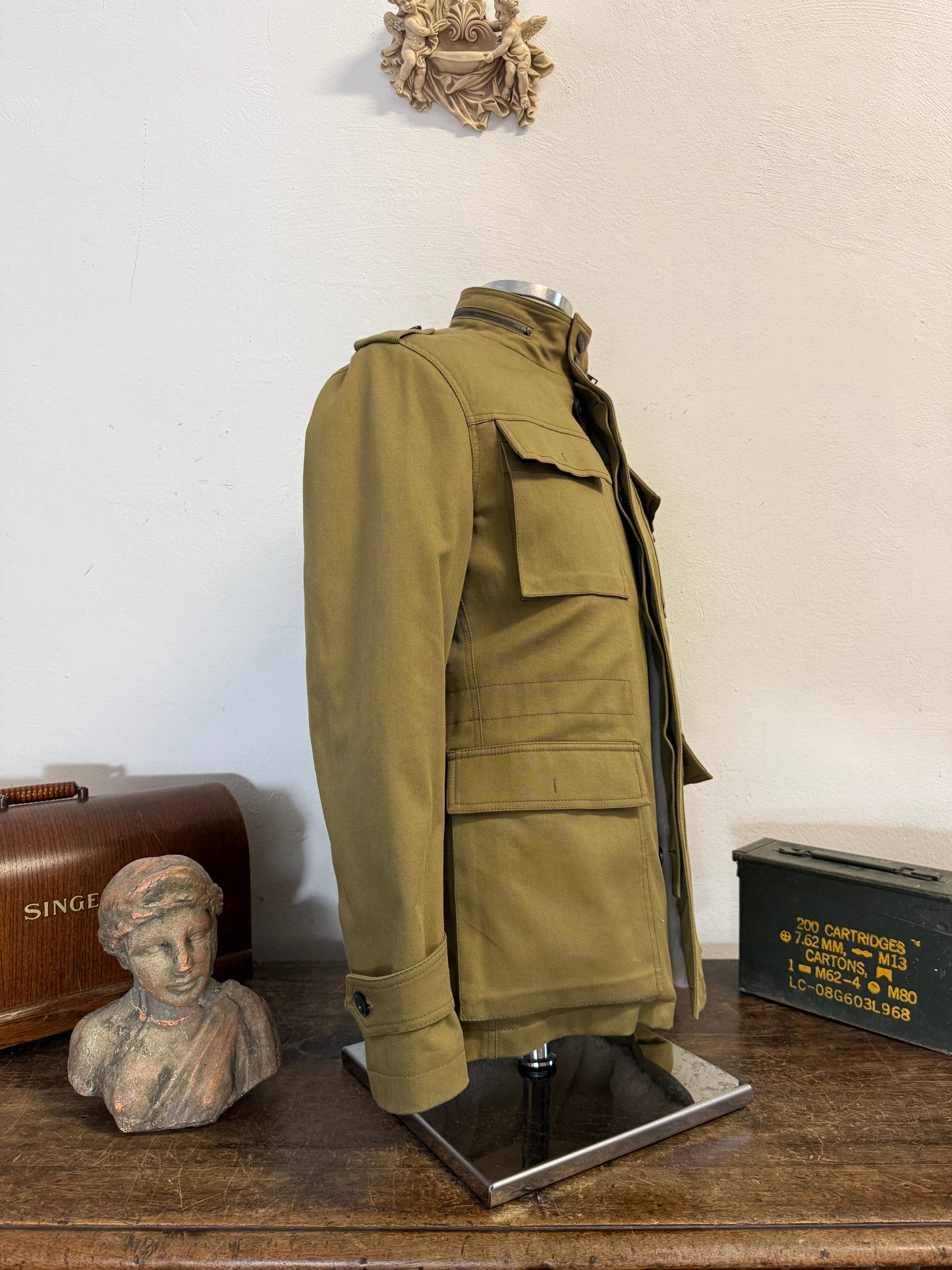 Kaki Field Jacket (New) “M”
