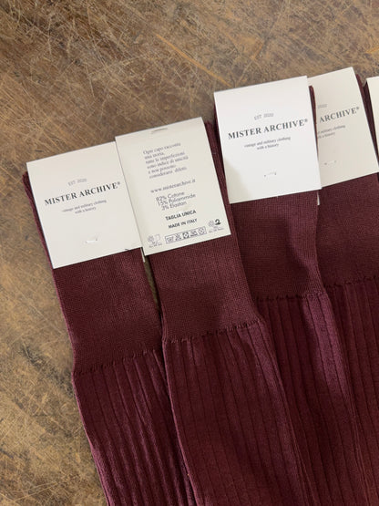 Bordeaux Sock - Mister Archive®