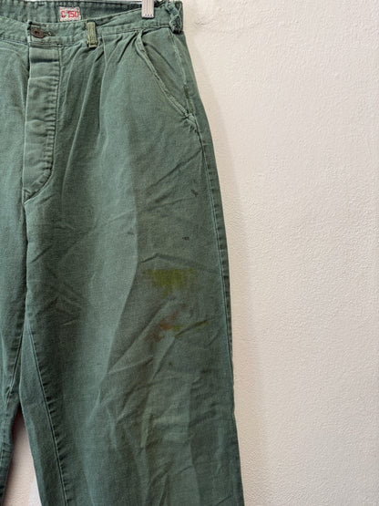Vintage Swedish Army Fatigue Pants “W31”