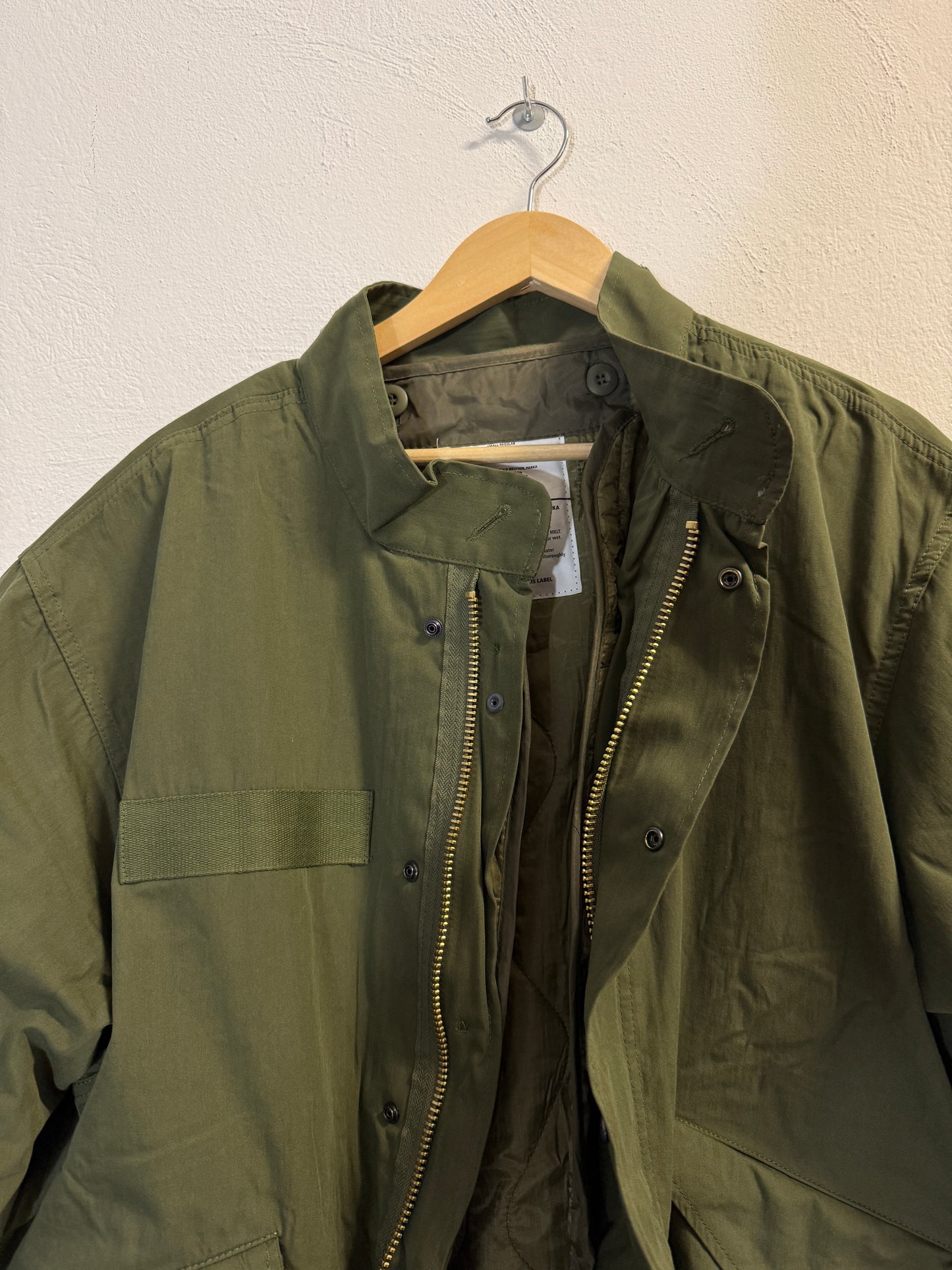 US OD M65 SHELL PARKA WITH LINER - REPRO “L”