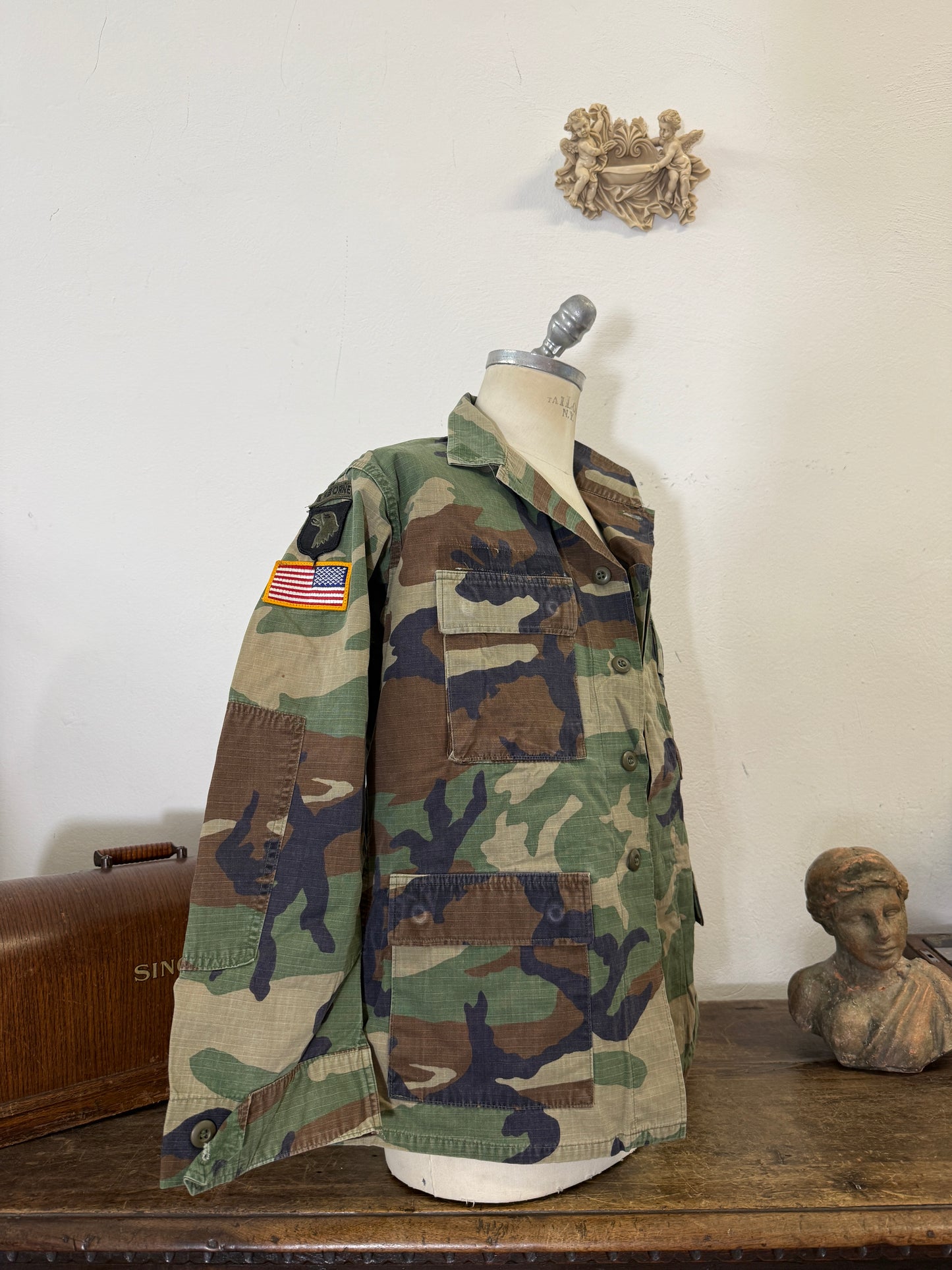 Vintage Woodland BDU Jacket Us Army “M”
