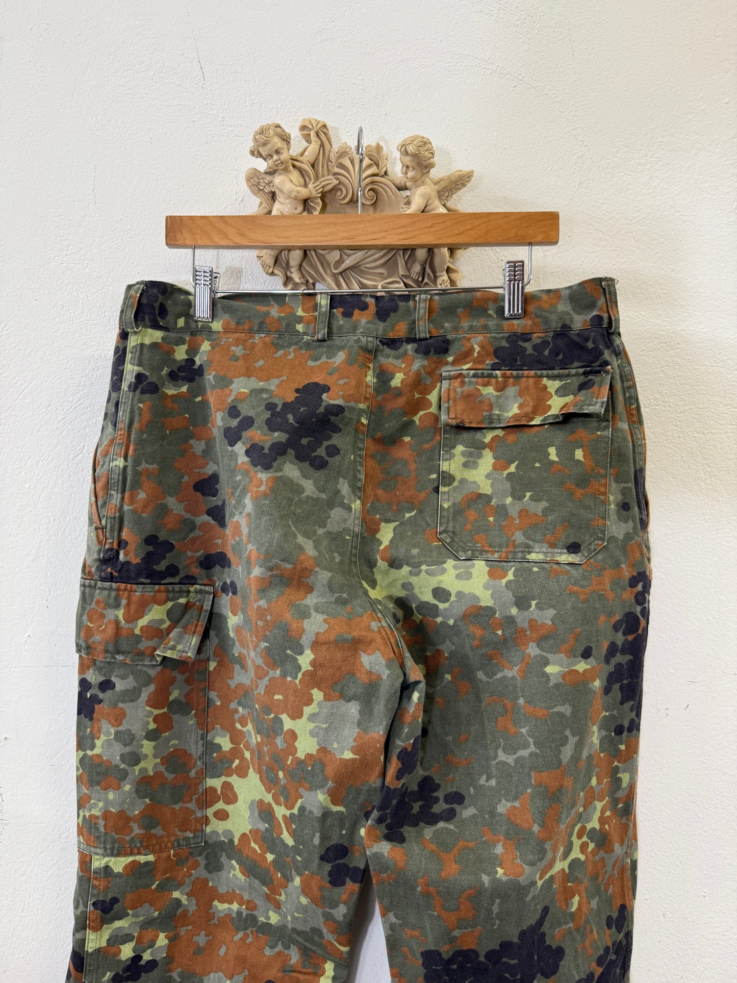 Vintage German Army Camo Cargo Pants “W35”