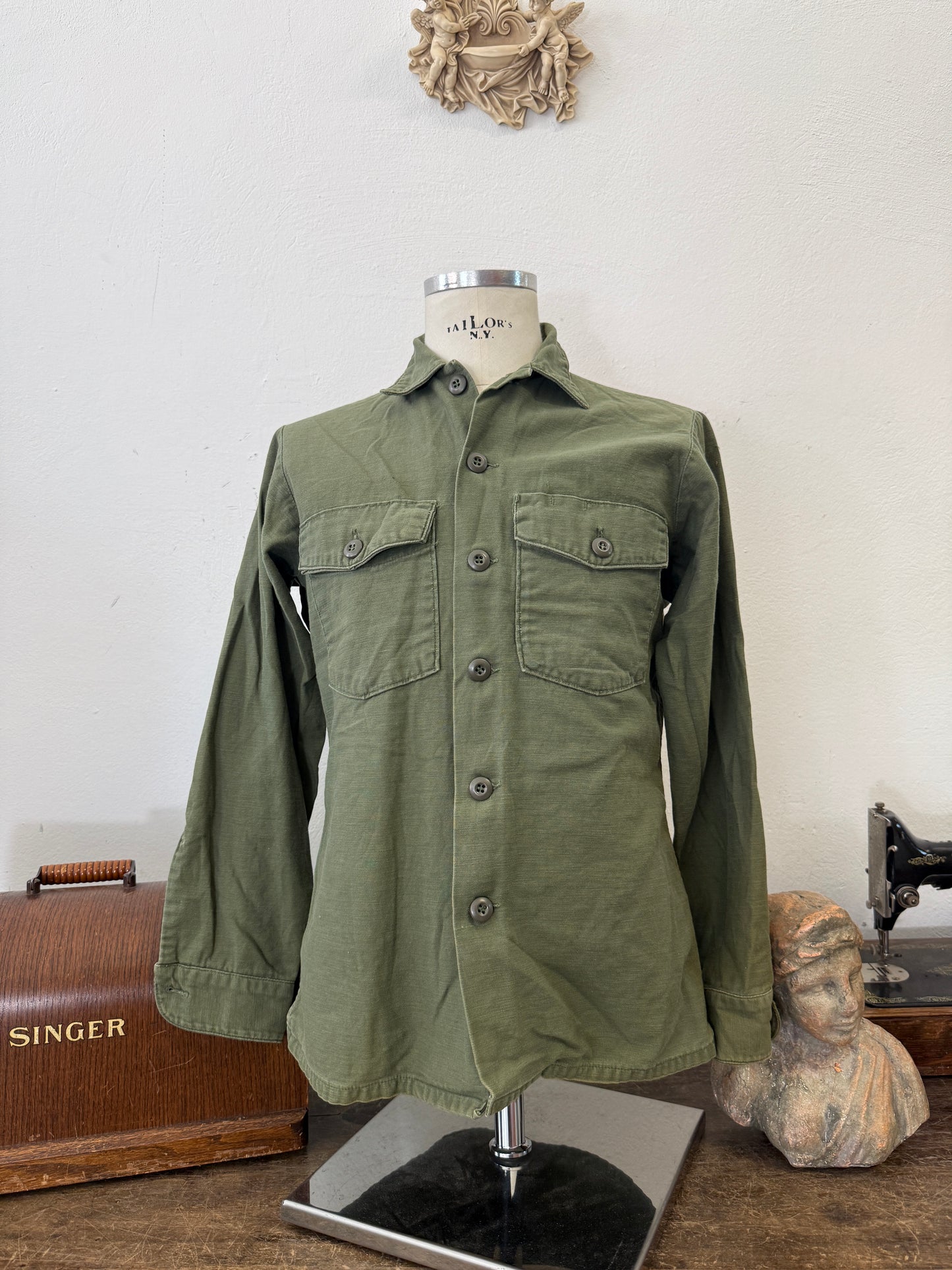 Vintage Og 107 Us Army Shirt “S”