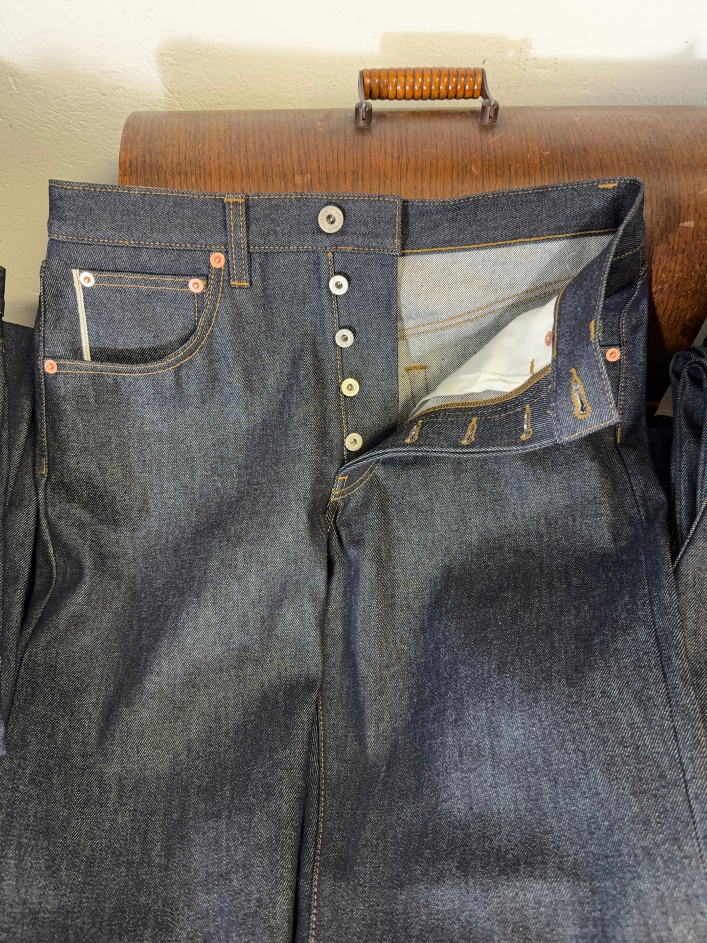 Selvedge Deep Indigo Raw Denim Pants Made in Italy - Mister Archive®