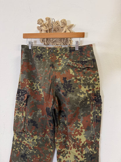Vintage German Army Camo Cargo Pants “W33”