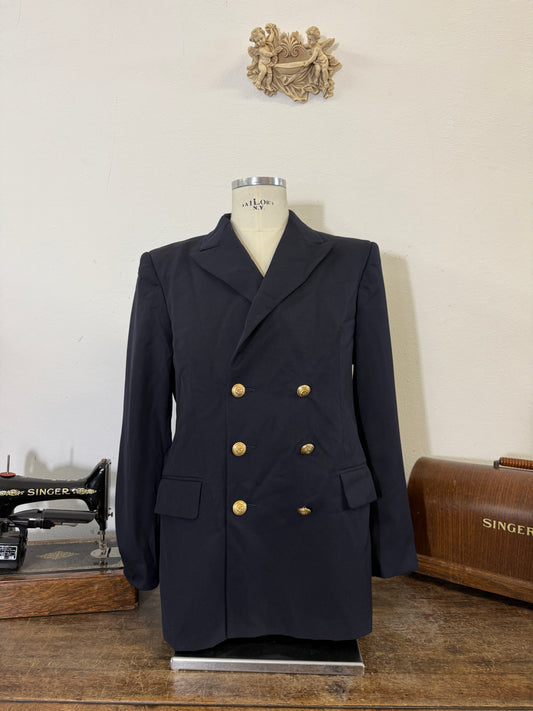 00’s Italian Navy Double Breasted Jacket “XL”