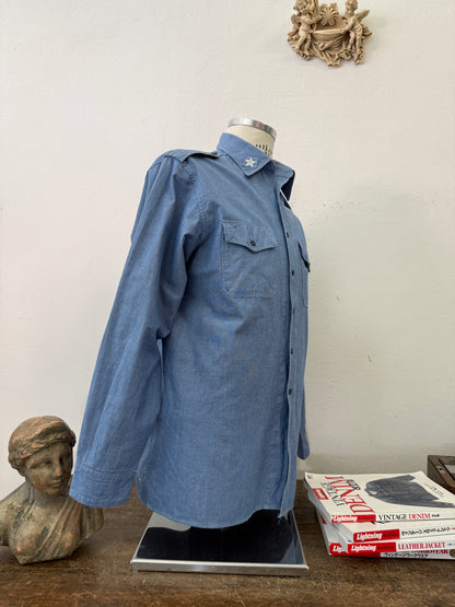Vintage 90’s Italian Navy Shirt “M/L”