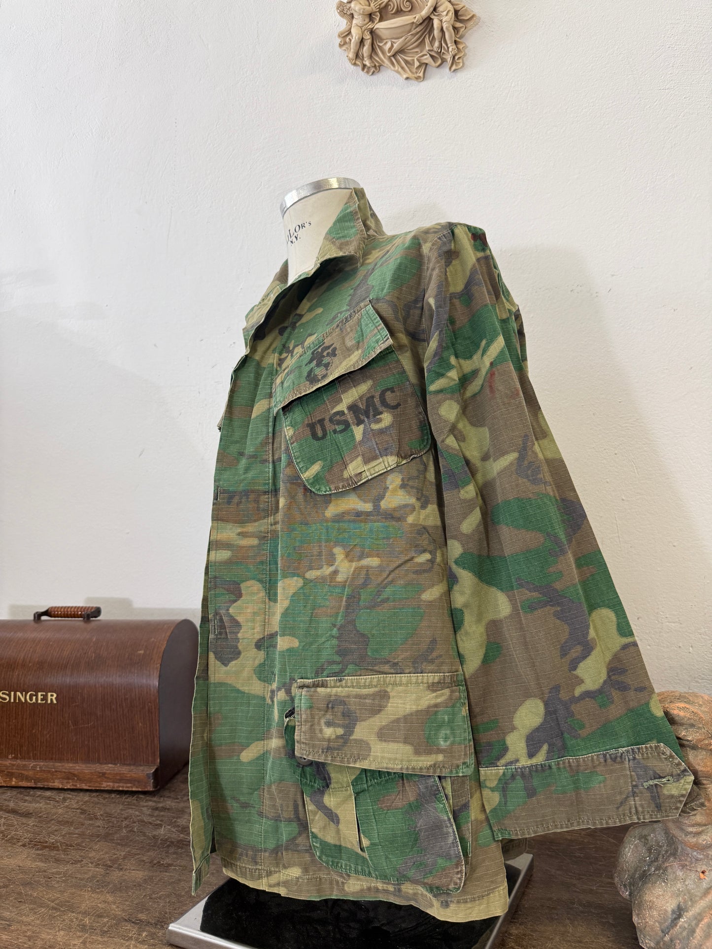 Vintage 70’s Ripstop Jungle Jacket ERDL USMC “M”