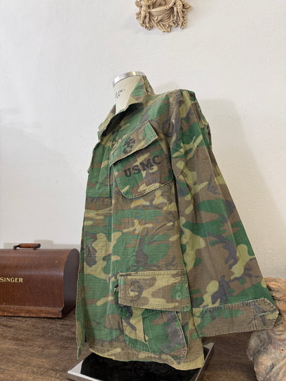 Vintage 70’s Ripstop Jungle Jacket ERDL USMC “M”