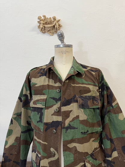 Vintage Woodland Jacket Rip Stop Us Army “L”