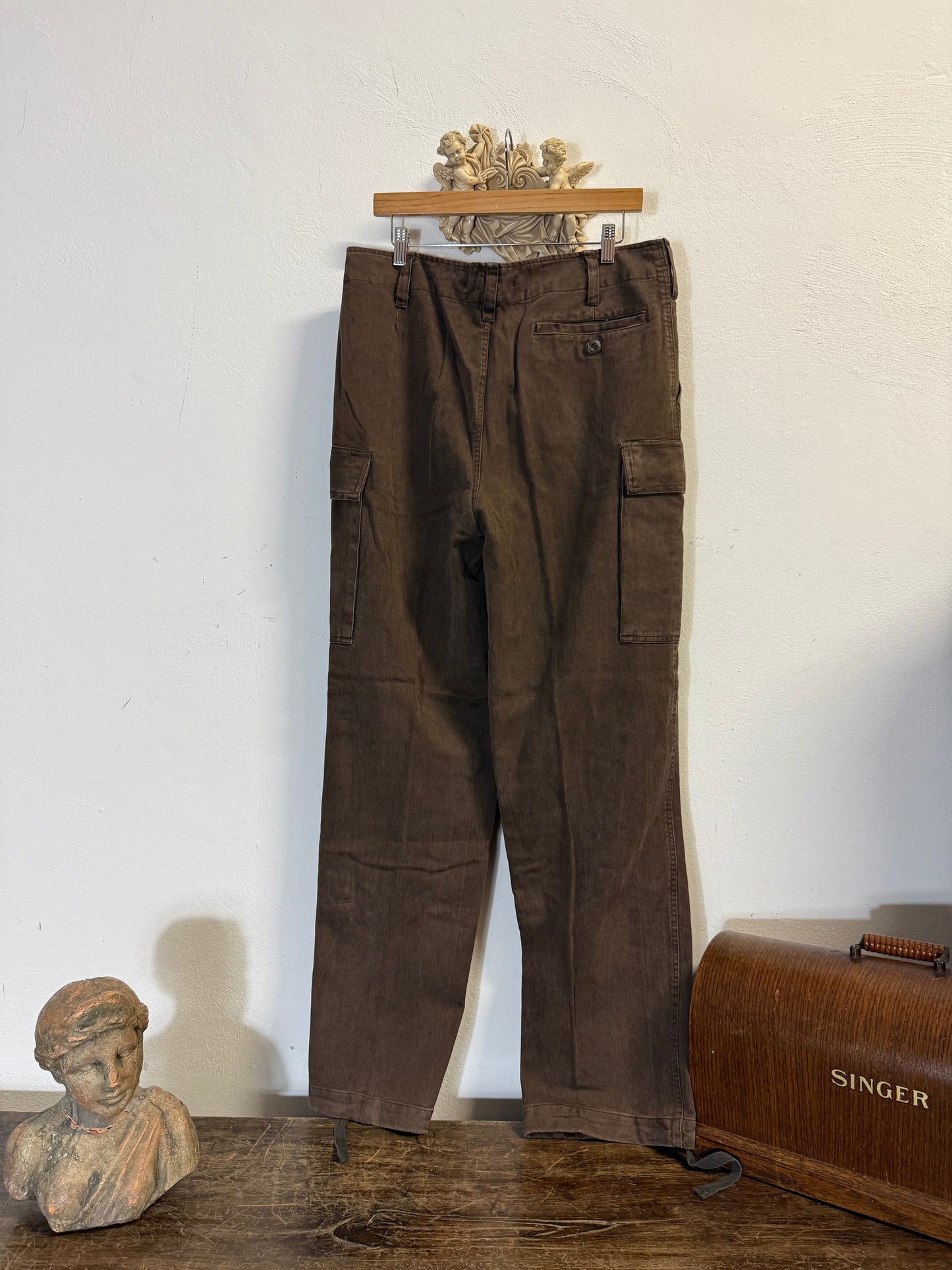 Vintage 80’s German Army Moleskin Cargo Pants “W35”