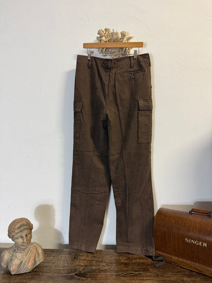 Vintage 80’s German Army Moleskin Cargo Pants “W35”