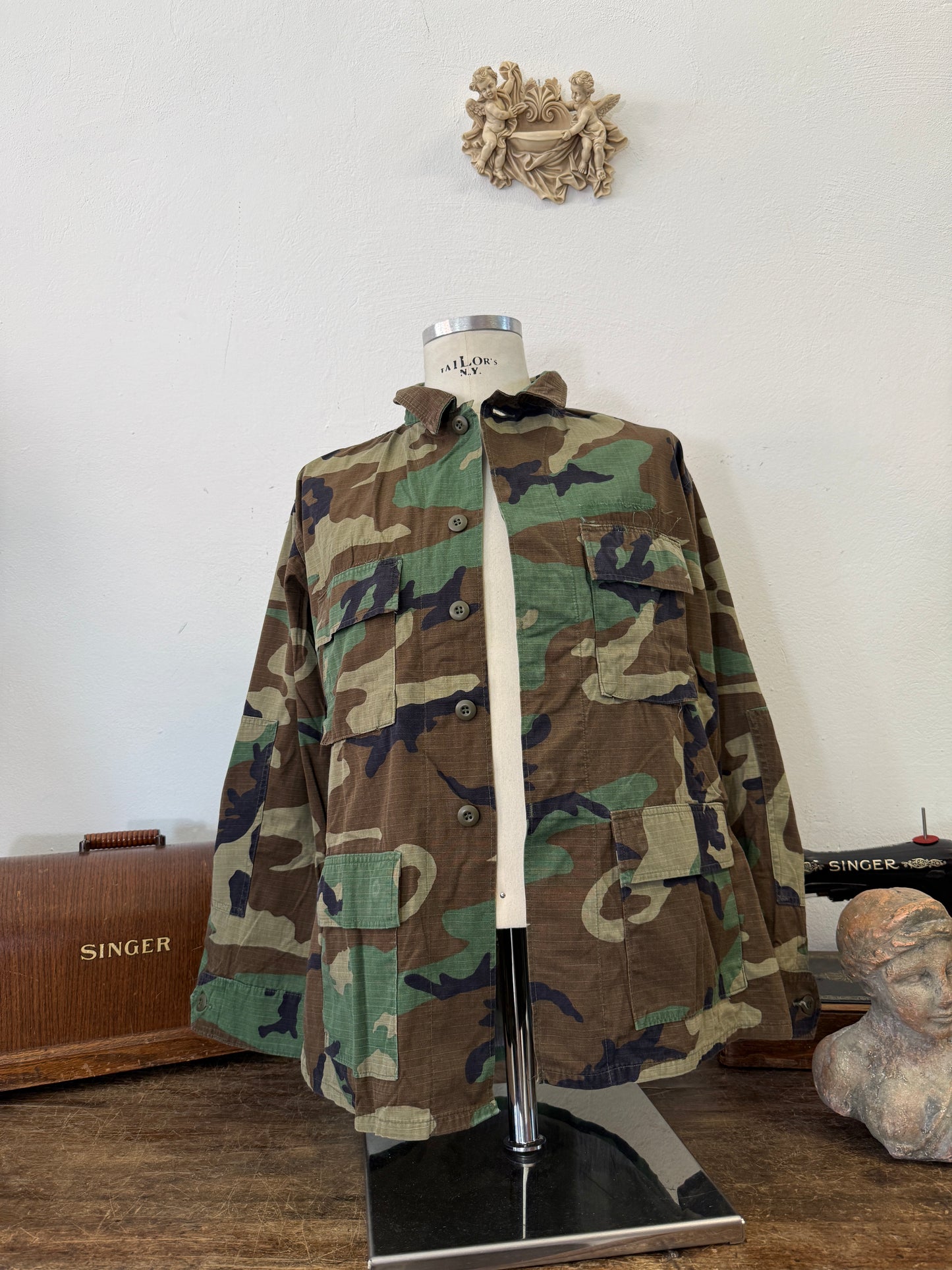 Vintage Ripstop Woodland Us Army Jacket “L”