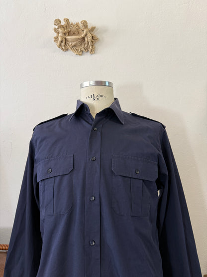 Vintage Italian Navy Shirt “L/XL”