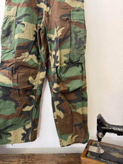 Vintage Woodland Cargo Pants M65 Us Army “W31”