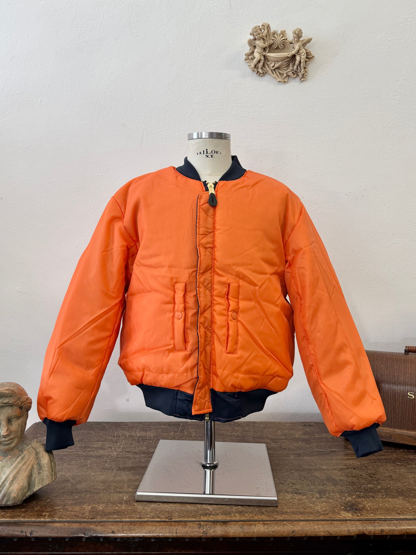 Blue Navy Bomber Jacket MA1