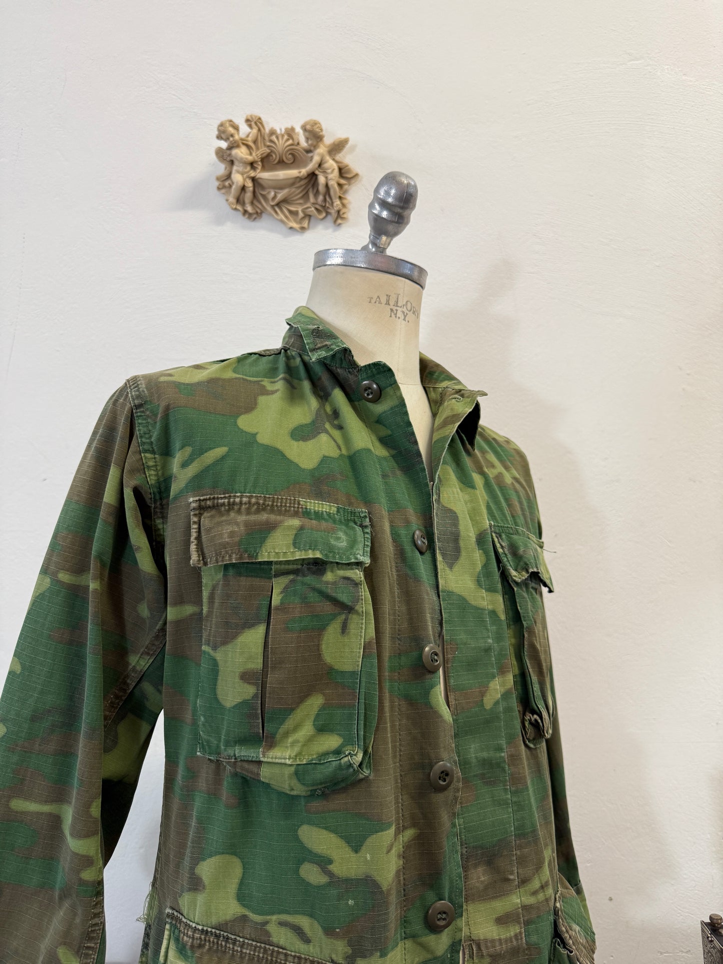 Vintage Woodland Jacket Rip Stop Us Army “S”
