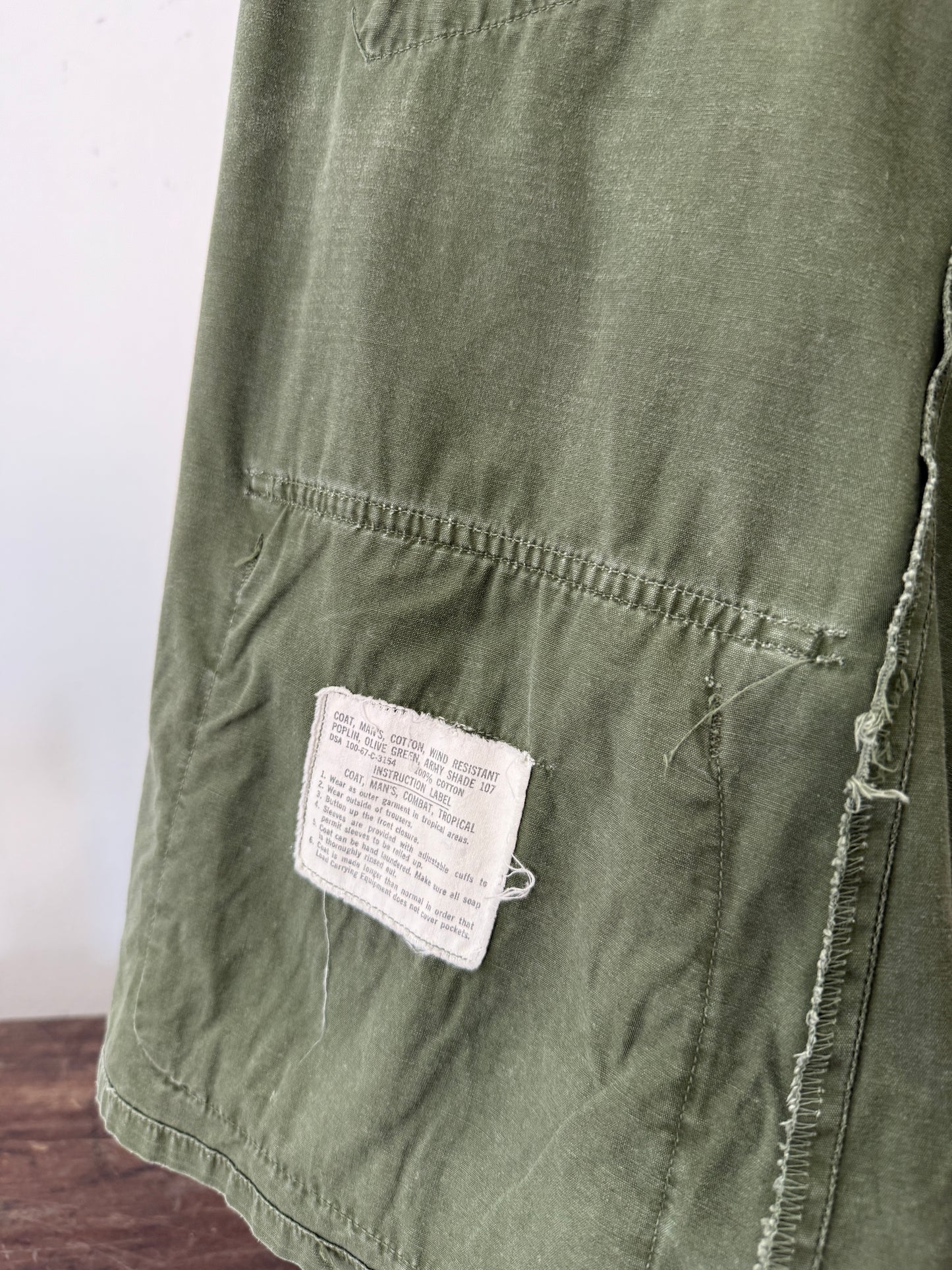 Vintage 60’s Jungle Jacket Popeline Us Army “L”