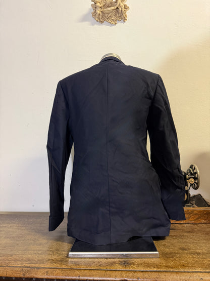 Vintage Italian Navy Double Breasted Jacket “L”