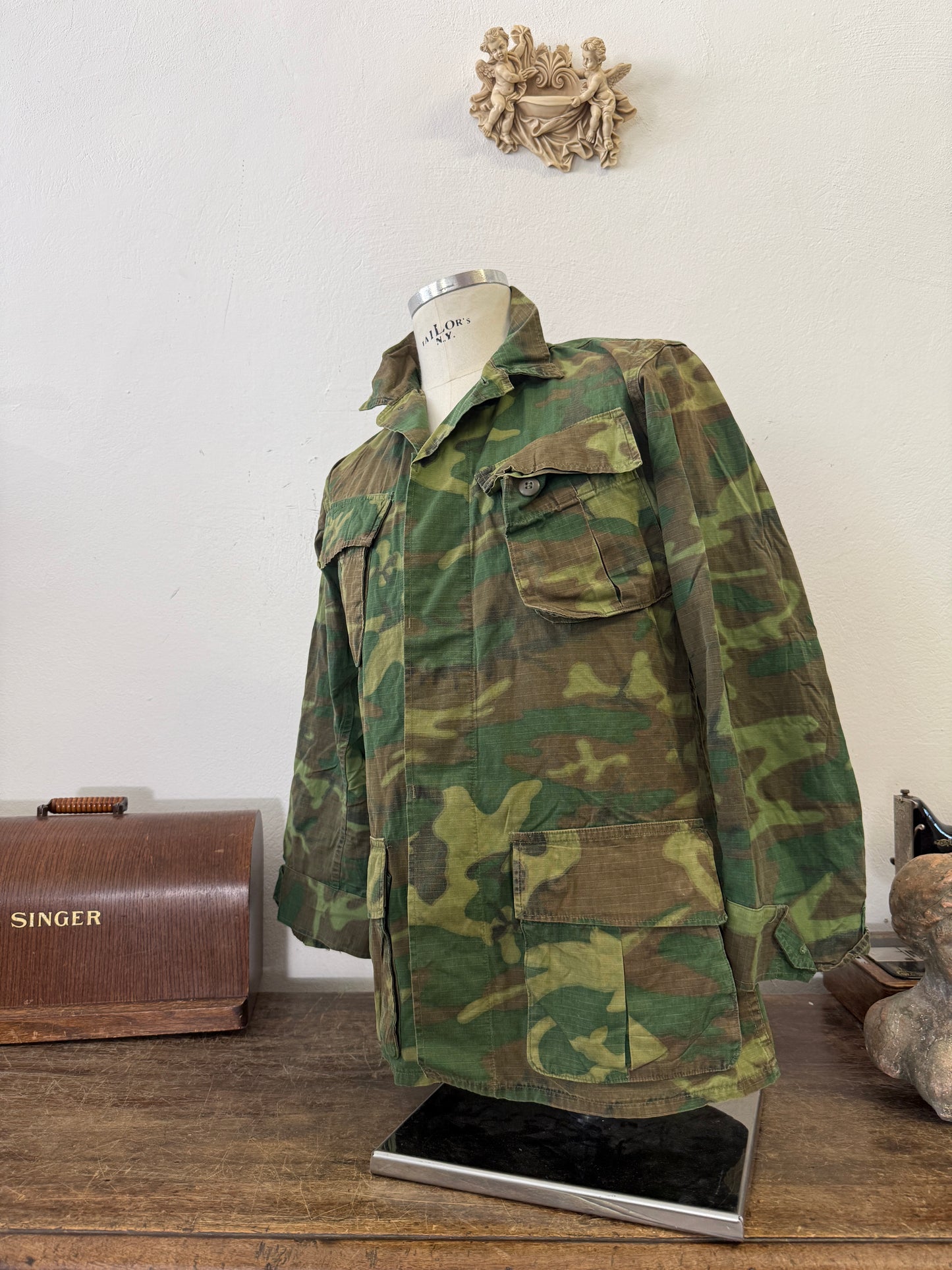 Vintage 60’s Ripstop Jungle Jacket ERDL Us Army “M”