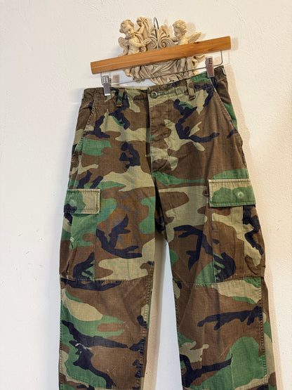 Vintage Woodland Camo Cargo Pants Us Army “W29”