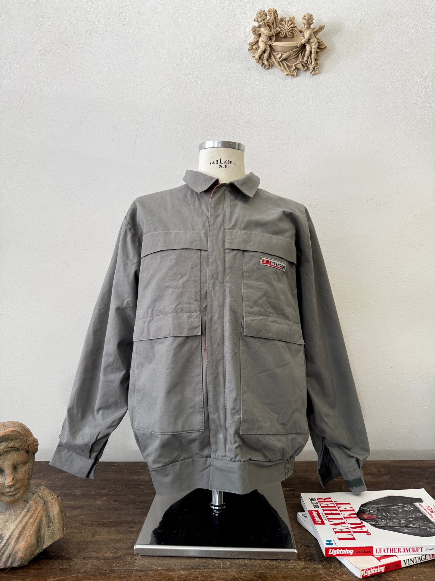 Vintage 90’s “TELECOM” Work Jacket - L