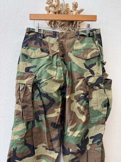 Vintage Woodland Cargo Pants M65 Us Army “W31”