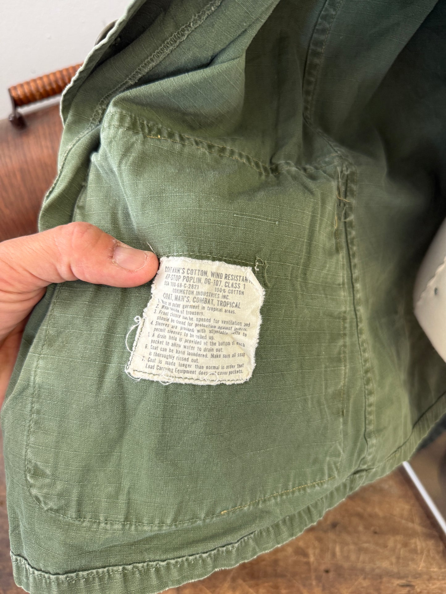 Vintage 60’s Jungle Jacket Us Army “M”