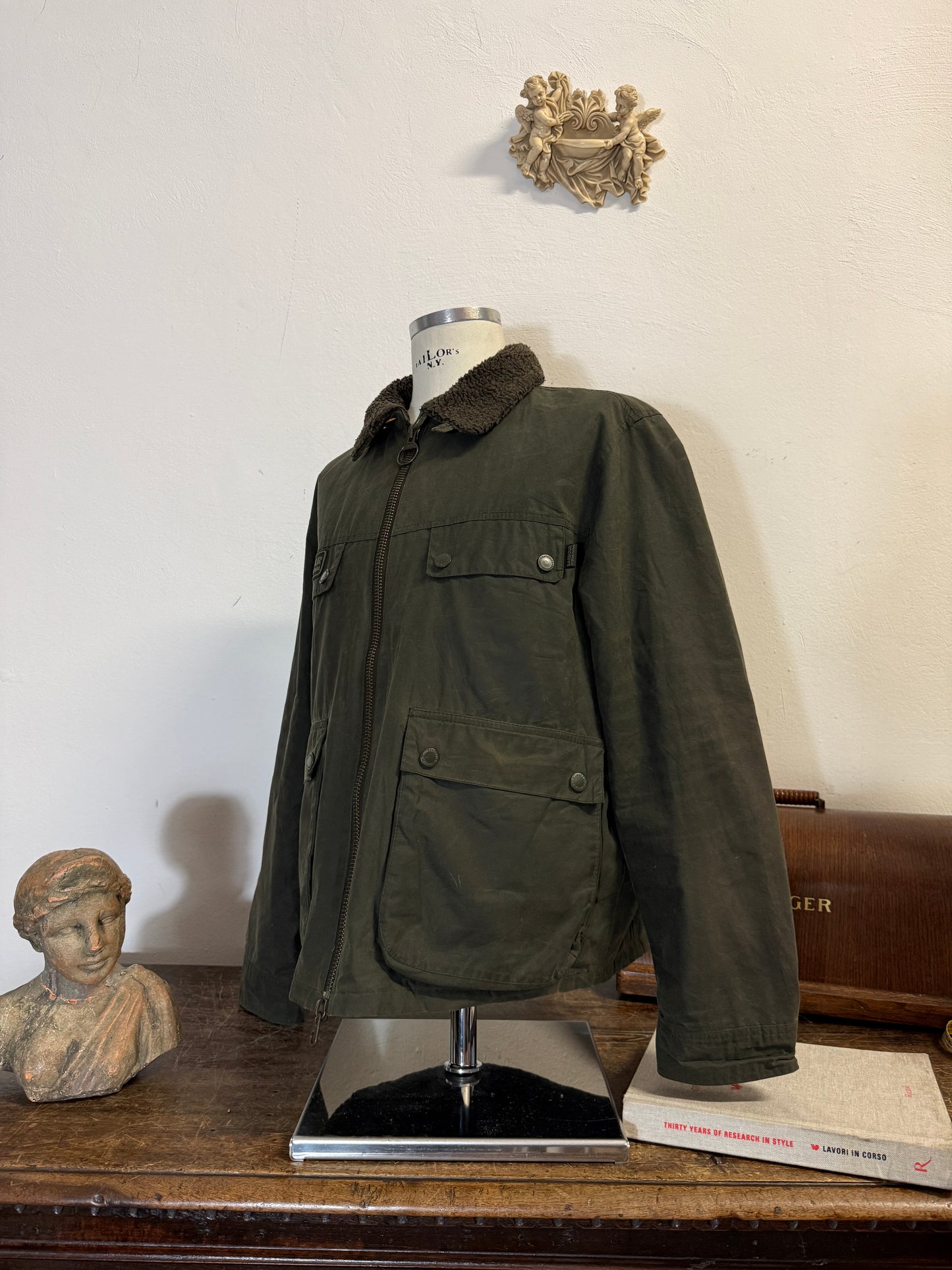 Vintage Barbour Flight Jacket  “XL”