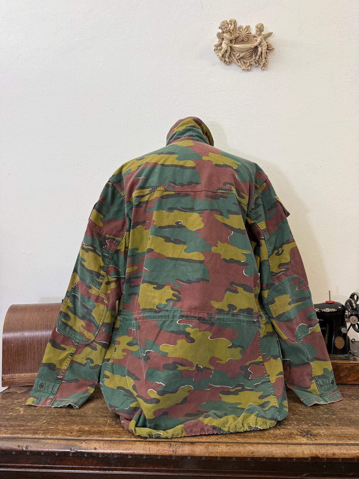 Vintage Belgian Army Camo Jacket “XXL”