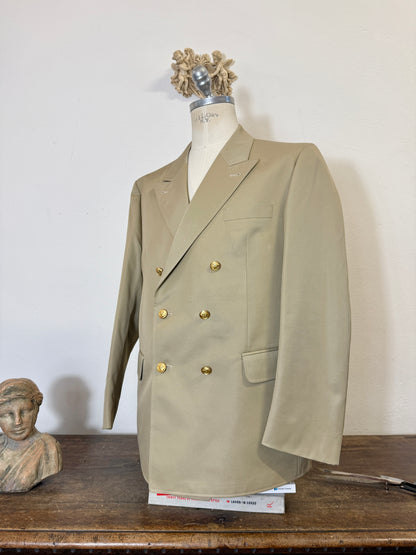 Vintage German Navy Double Breasted Jacket “L/XL”
