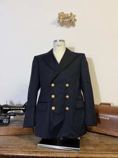 Vintage 00’s Italian Navy Double Breasted Jacket “L”