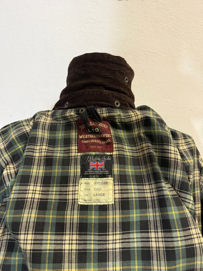 Vintage 80s/90s waxed jacket made in England “L”