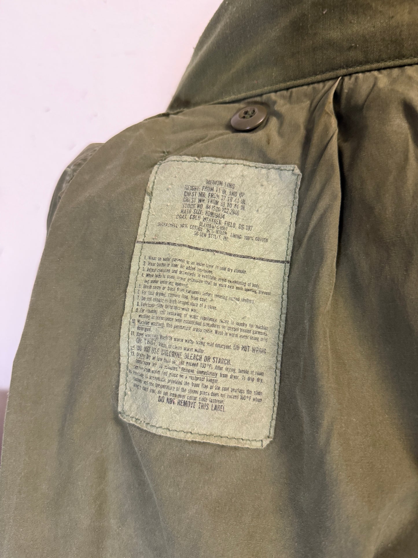 Vintage Field Jacket M65 Us Army “L/XL”