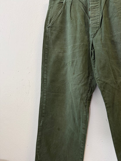 Vintage Swedish Army Fatigue Pants “W32”