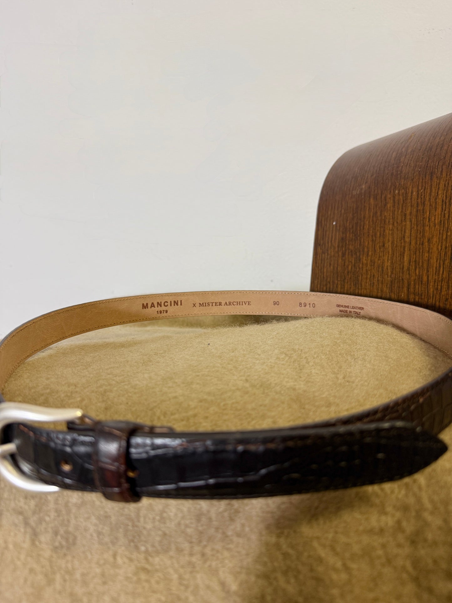 Brown Leather Belt - Mancini 1979 x Mister Archive®