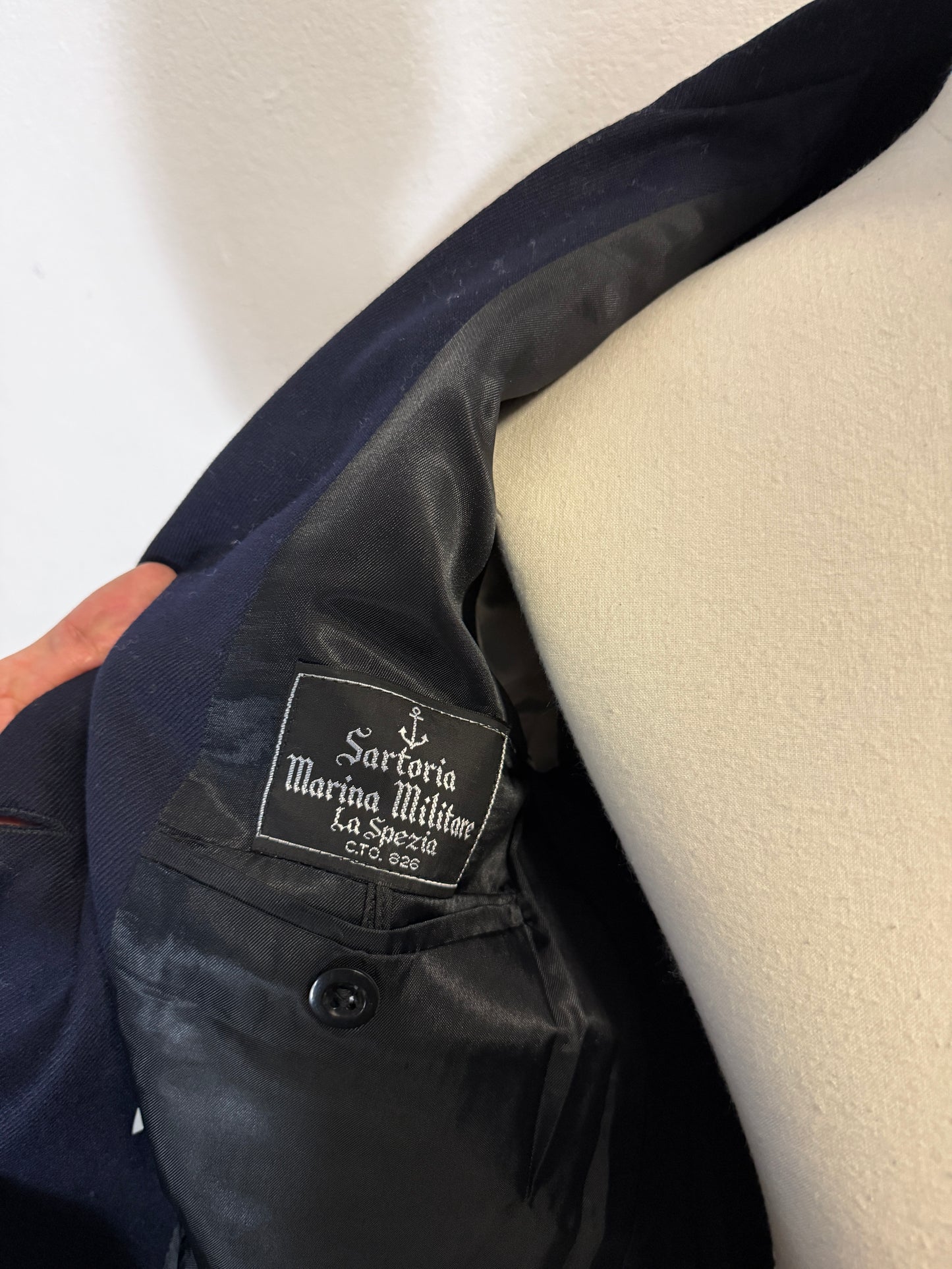 Vintage 90’s Italian Navy Double Breasted Jacket “M”