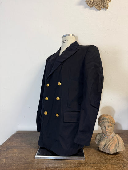 Vintage 00’s Italian Navy Double Breasted Jacket “L/XL”